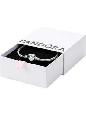 Romantic Heart Clasp Snake Chain Bracelet - Elegant Jewelry Gift for Her